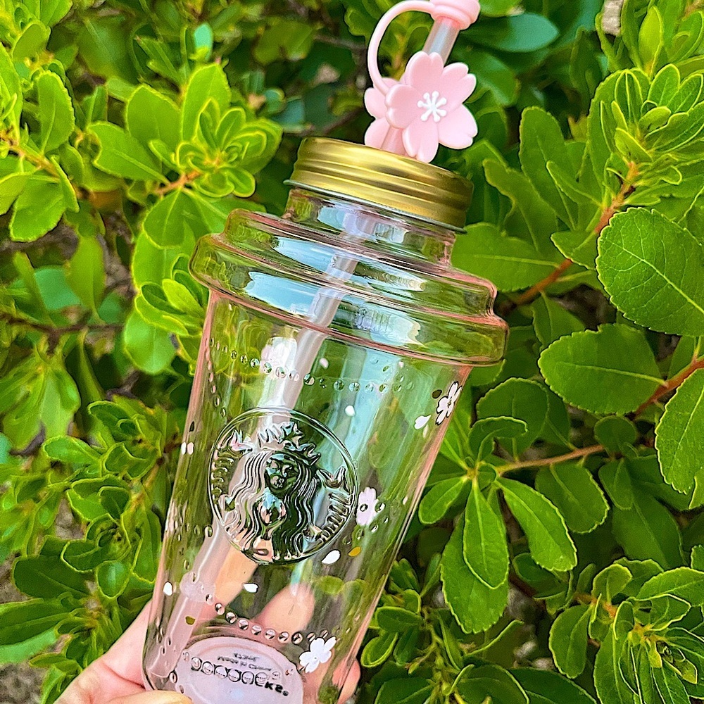 🌸NEW🌸Starbucks China Pink Sakura🌸Flower Tumbler cup 💕w/cherry blossom topper - Picture 10 of 15